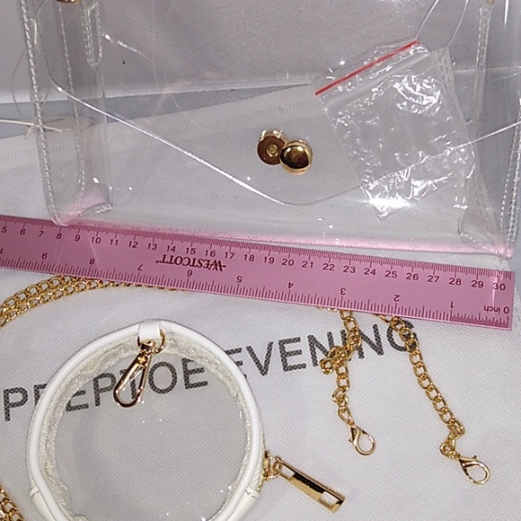 Peep toe evening brand bag set - Picture 4 of 5